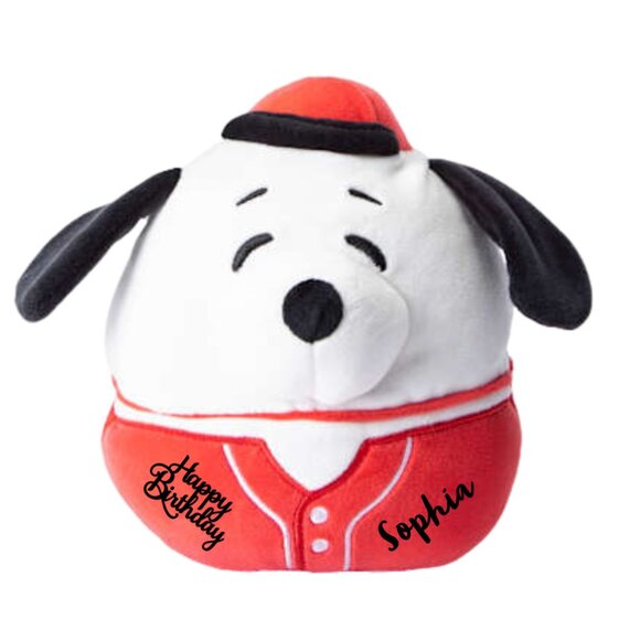 Authentic Peanuts Snoopy Baseball Squishmallow Customization Available - Picture 1 of 11
